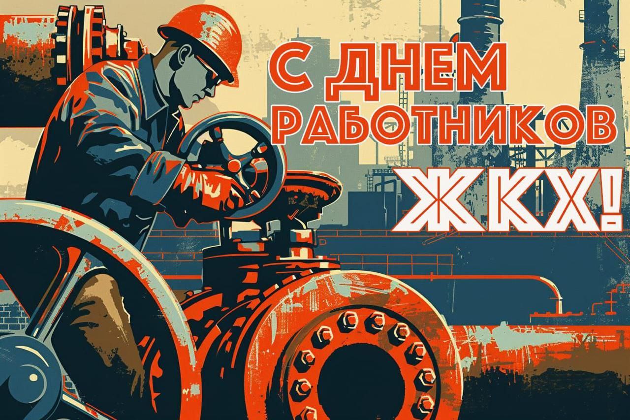 Дорогие друзья!. От всей души поздравляю вас с Днём работников жилищнокоммунального хозяйства!