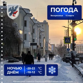 Прогноз погоды в Якутске на