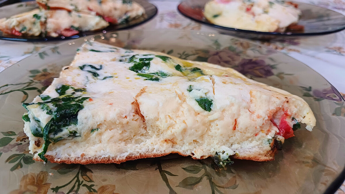 Пышный омлет со шпинатом — быстро и вкусно!