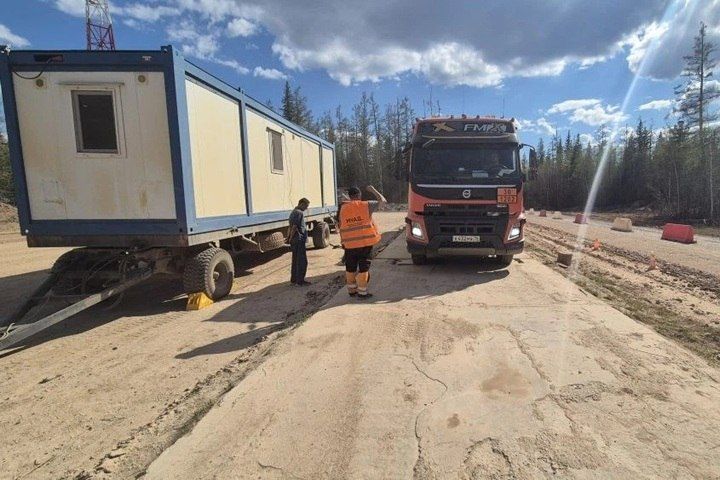 На трассе «Мухтуя» заработал передвижной пункт весового контроля