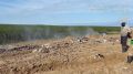 На полигоне ТКО в Якутске площадь возгорания сократилась до 0,4 гектара