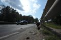 В Мегино-Кангаласском районе на трассе «Мюрю» опрокинулся автомобиль