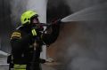 На острове Малый Хатыстах в Якутске загорелся танкер-буксировщик
