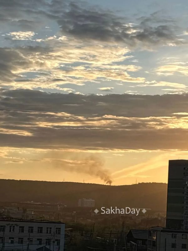 #пишут, что возможно возгорание на городском полигоне Надеемся, что нет