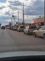 Очередь за бензином на АЗС "СибОйл" днем 6 сентября