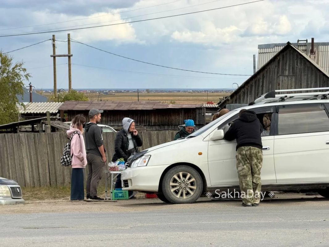Частники продают излишки у Владимировки #дляsakhaday Частники продают излишки у Владимировки #дляsakhaday