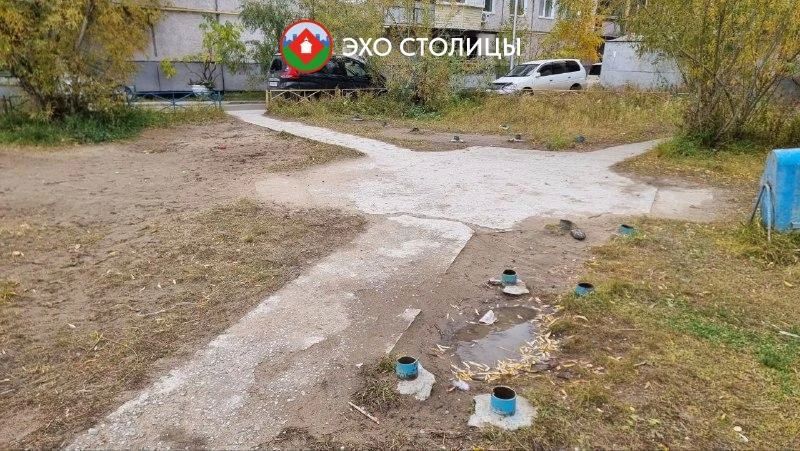 Жители Якутска пожаловались на торчащие металлические обрубки после сноса турников Жители Якутска пожаловались на торчащие металлические обрубки после сноса турников