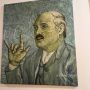 На 7 этаже бизнес-центра выставка из двух картин