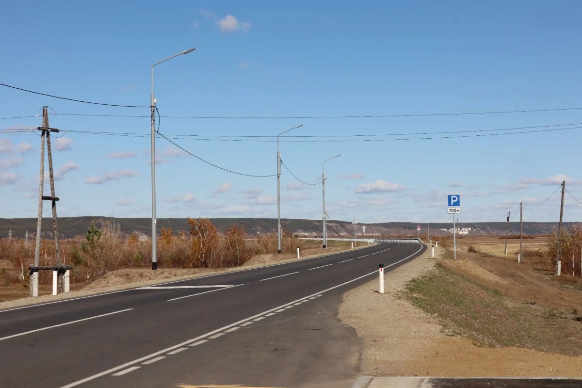 В Кангалассах завершили капитальный ремонт подъездной дороги
