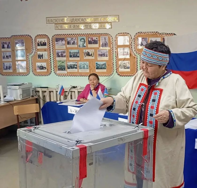 #выборы_2026. В Берёзовском национальном (кочевом) наслеге первый день выборов превратился в настоящий праздник #выборы_2026. В Берёзовском национальном (кочевом) наслеге первый день выборов превратился в настоящий праздник