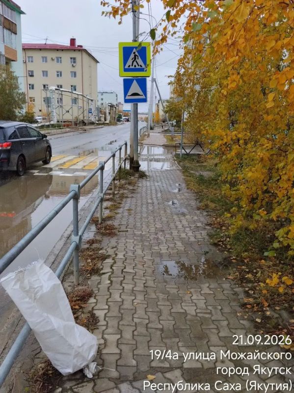Работа муниципальных дворников Гагаринского округа