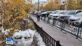 Погода продолжает удивлять якутян природными контрастами