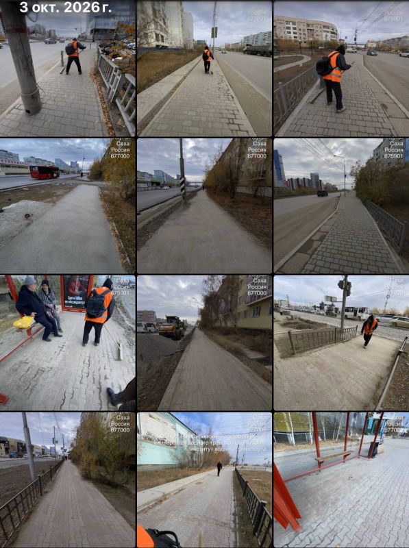 Уборка тротуаров в Губинском округе проводится силами подрядной организации Уборка тротуаров в Губинском округе проводится силами подрядной организации