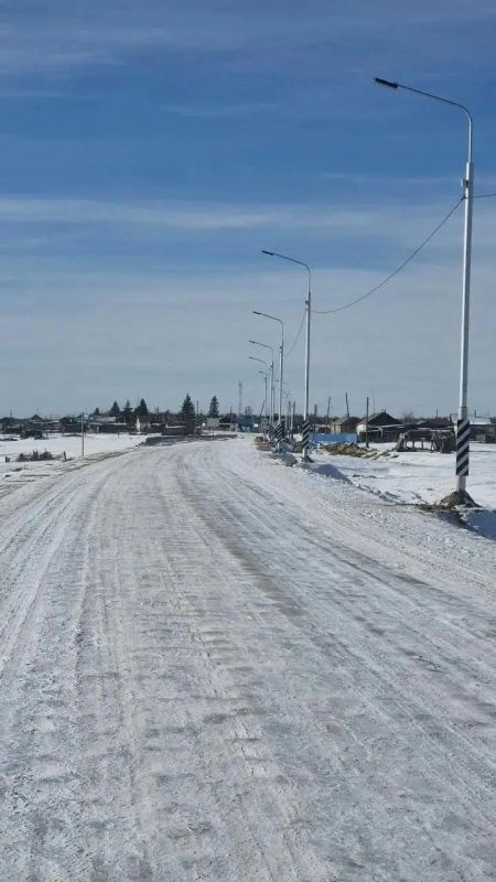 В Якутии завершили устройство наружного освещения на автодороге «Мюрю» в селе Матта