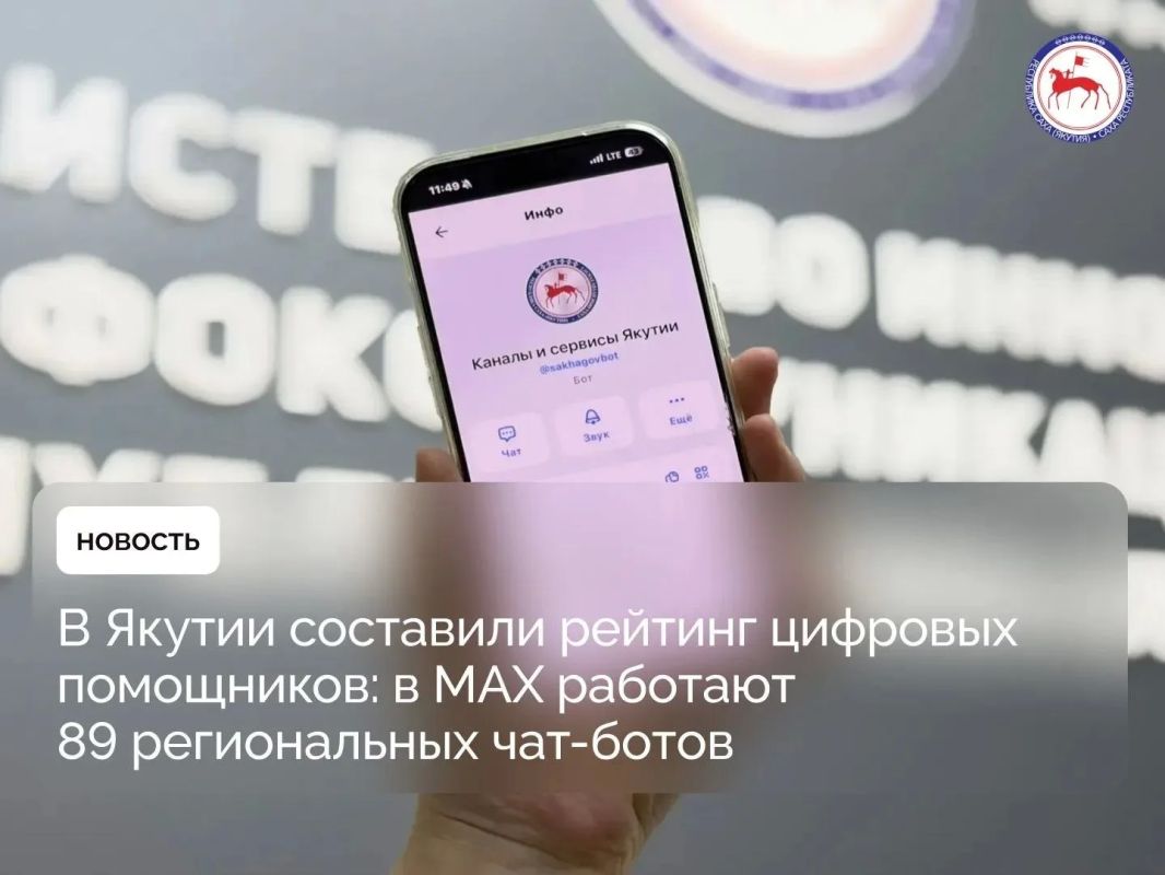 В Якутии подготовили рейтинг востребованности цифровых сервисов в мессенджере MAX