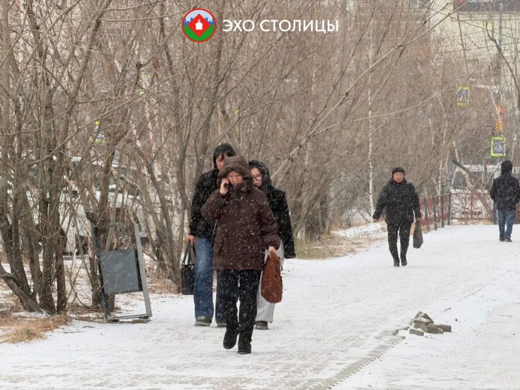 В Якутске пошел снег. Осторожно: гололед! В Якутске пошел снег. Осторожно: гололед!