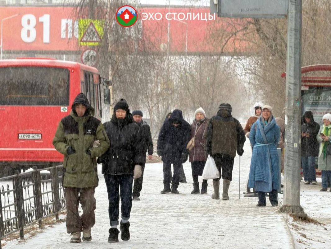 В Якутске пошел снег. Осторожно: гололед!
