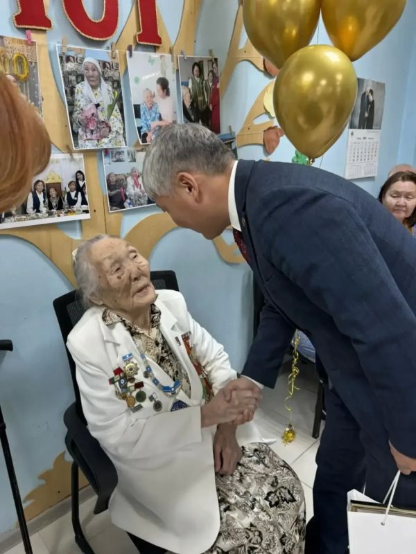 Жительница Горного улуса Мария Тарасова отметила 101-летие