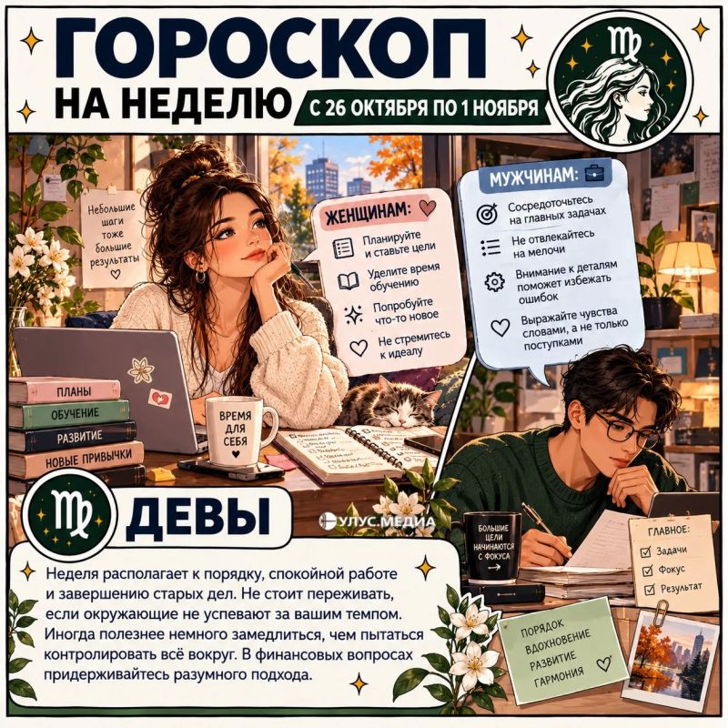 Девы, пора навести порядок в делах и мыслях!