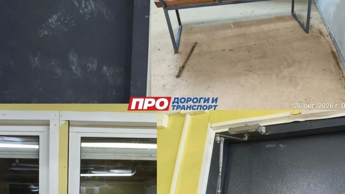 В Якутске снова повредили теплые остановки