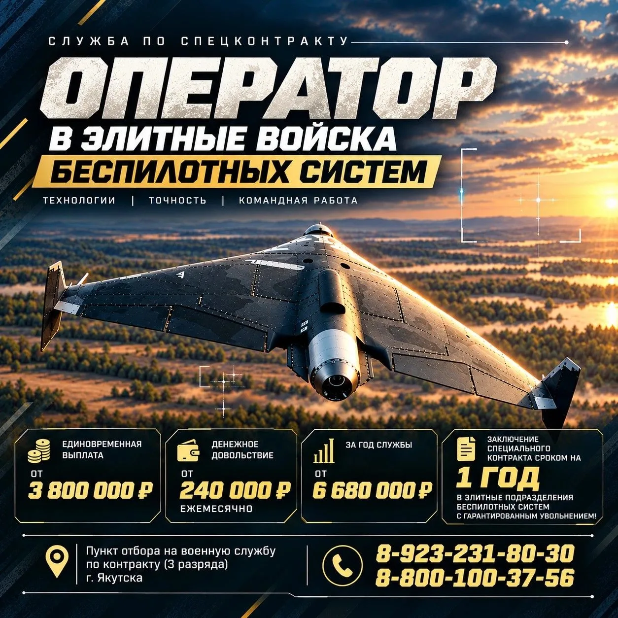 СЛУЖБА ПО СПЕЦКОНТРАКТУ: ОПЕРАТОР В ЭЛИТНЫЕ ВОЙСКА БЕСПИЛОТНЫХ СИСТЕМ