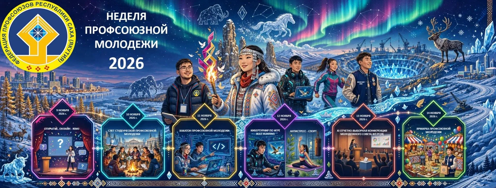 Неделя профсоюзной молодёжи — с 9 по 13 ноября!