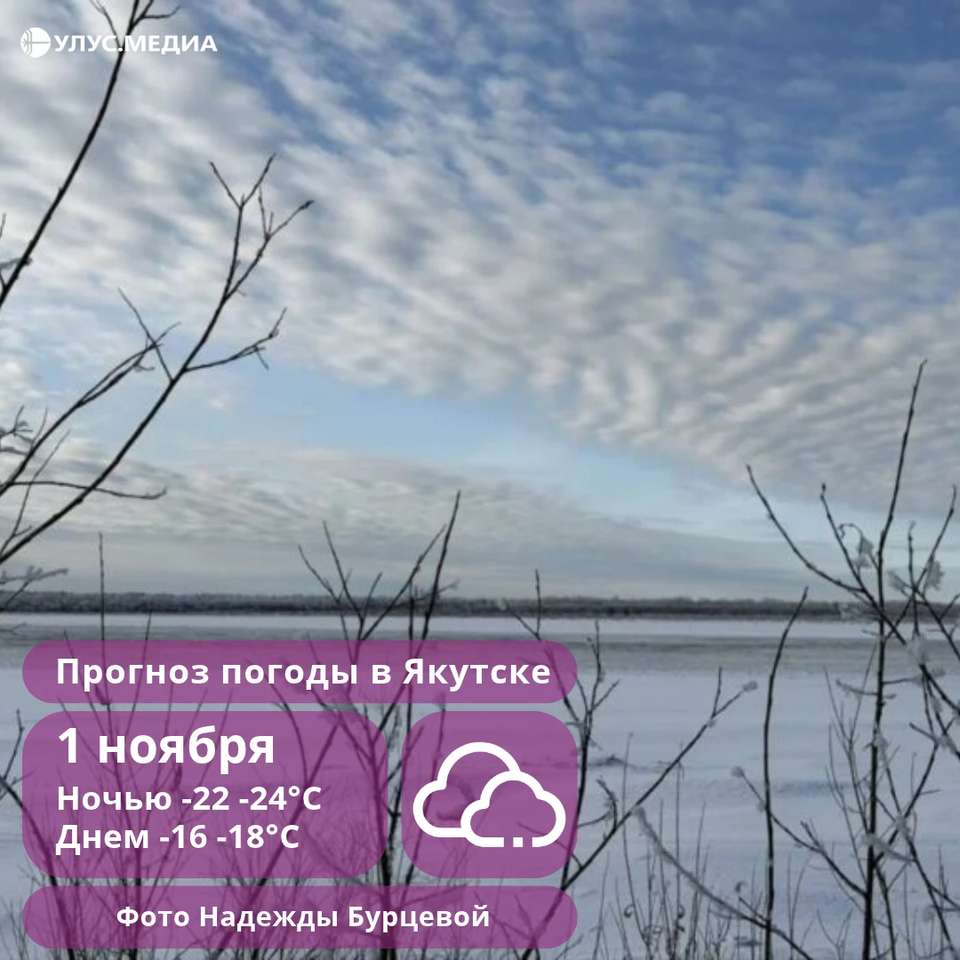 Метели на побережье и до -38° в Оймяконье и Томпо: о погоде в Якутии 1 ноября