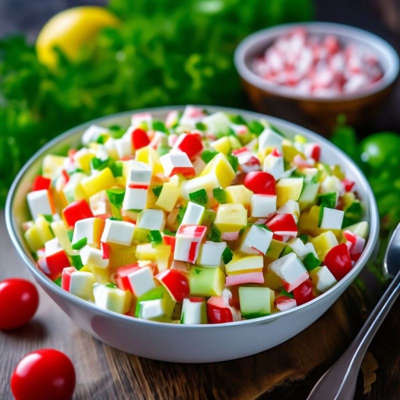 Салаты с крабовыми палочками: оригинальные рецепты для любого праздника